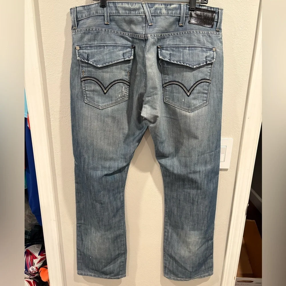 vintage Y2K silver tab levi’s boot cut size 38 x 32 actual distressed faded
